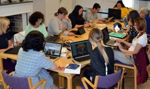 Wikipedialäger på folkhögskolan i Molkom