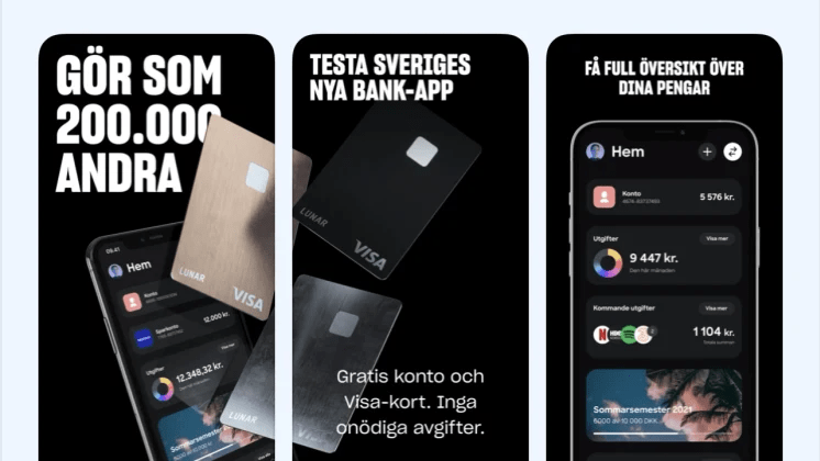 Mecenat i samarbete med Lunar – Sveriges nyaste bankapp
