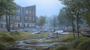 Veidekke bygger Torslandaskolan, världens bästa skola när det regnar