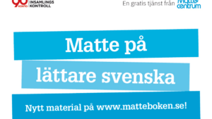 Mattecentrums digitala mattebok utökas med Matte på lättare svenska!