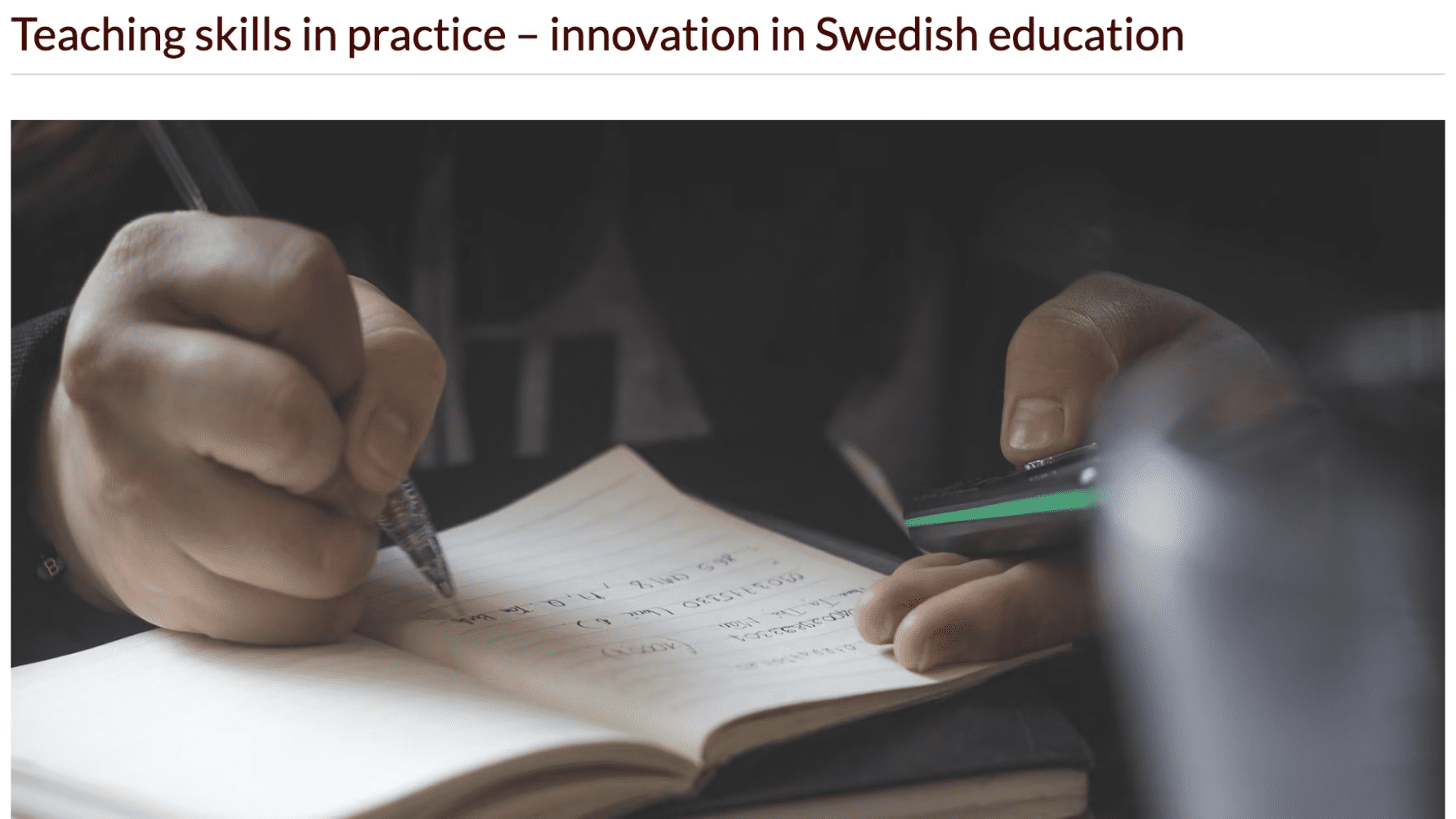 ”En innovation för svensk skola”- engelsk professor om Sveriges nya observationsunderlag