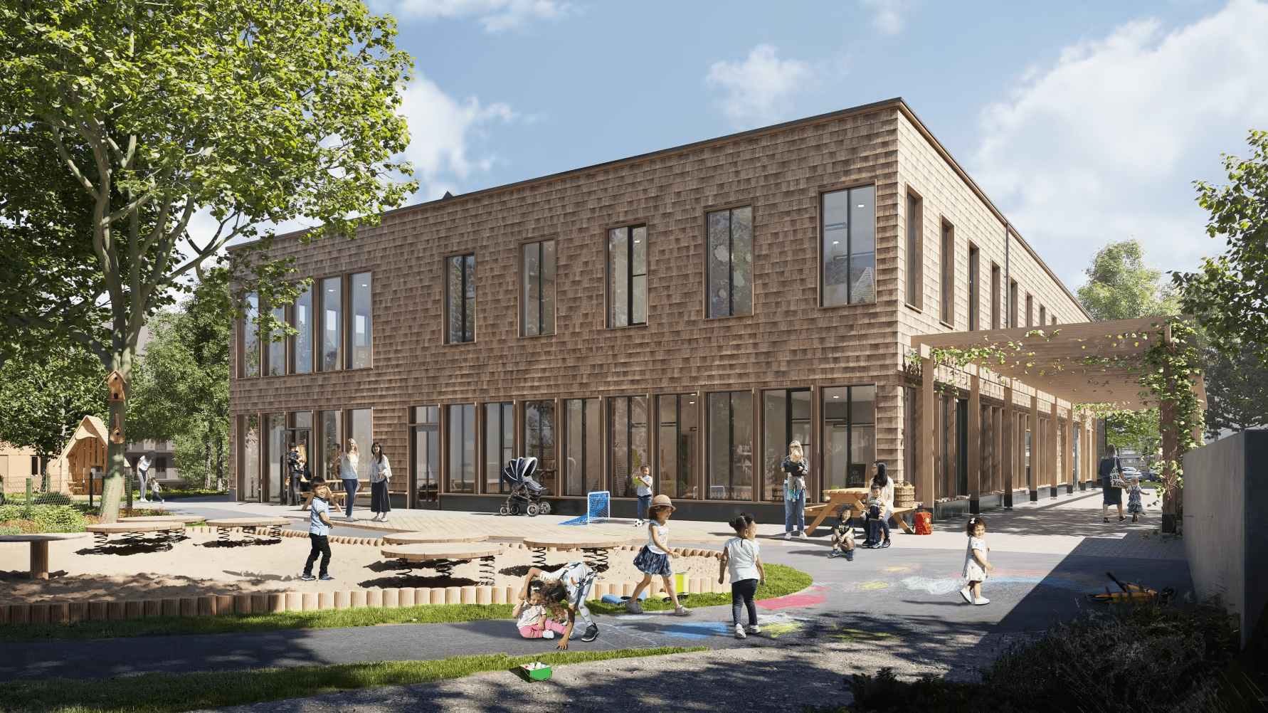 Ny förskola växer fram i Kallebäcks Terrasser