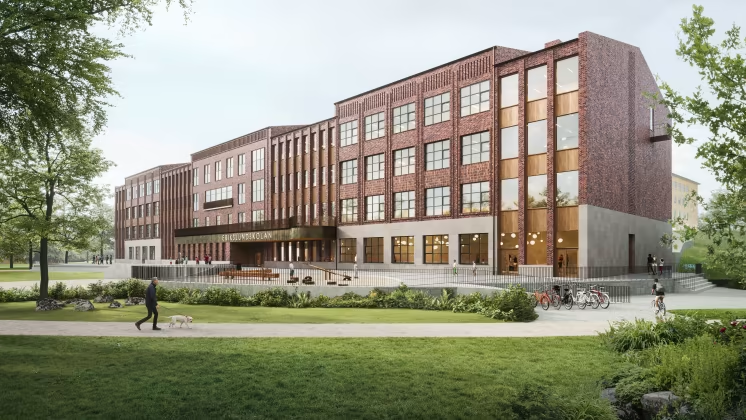 Fredblad gestaltar ny skola som signalera framtidstro, hållbarhet och stolthet