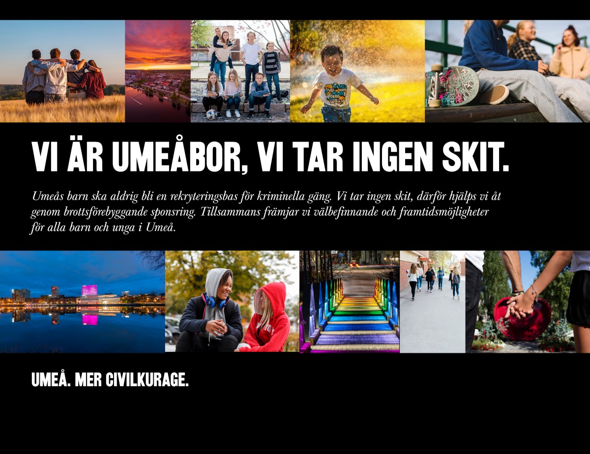 Tillsammans främjar vi välbefinnande och framtidsmöjligheter för alla barn och unga i Umeå